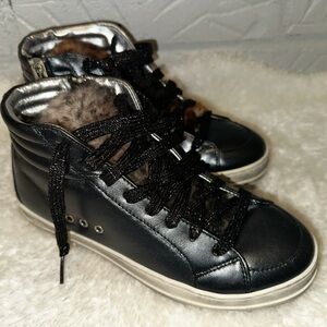 New P448 Shearling Tongue High Top Sneaker Size 36